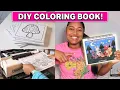 DIY Coloring Book Print Bind Your Own at Home