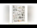 Triple Wide Bookshelf 6 Tier Large Bookshelf Bookcase with 17 Open Display Shelves 74 Tall Book