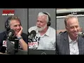 Michael Kay congratulates Don La Greca on being the new MSG play-by-play announcer of the NJ Devils