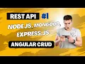 build REST API with node js and Mongodb Build API using MongoDB Express js Angular 15 Nodejs