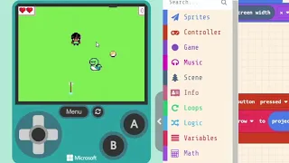 Makecode Arcade Tutorial 6 Creating projectiles