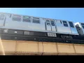 CTA Green Line train to Harlem leaving 2