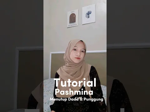 Tutorial Pashmina Menutup Dada & Punggung #shorts #youtubeshorts #tutorialpashmina