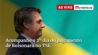 Acompanhe o 2º dia do julgamento de Bolsonaro no TSE