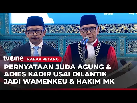 Adies Kadir jadi Hakim Konstitusi MK, Juda Agung Isi Posisi Wamenkeu RI
