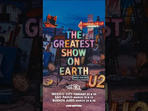 THE GREATEST SHOW ON EARTH WORLD TOUR 2027. First stops: Mexico City, São Paulo, Buenos Aires.