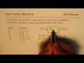 How to Write Input Output Machine Rule From Table of Values