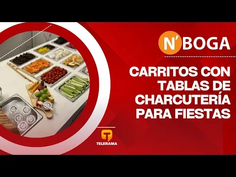 Carritos con tablas de Charcutería para fiestas