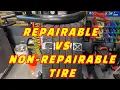 QUICK TIP REPAIRABLE TIRE VS NON-REPAIRABLE THE DO S AND DONT S OF TIRE REPAIR