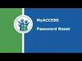 How to Reset a Password on MyACCESS