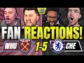 Download Lagu CHELSEA FANS CRAZY🤩REACTION TO WEST HAM 1-5 CHELSEA | PREMIER LEAGUE FAN REACTIONS