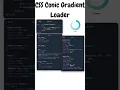 Source Code - HTML and CSS Conic Gradient Loader