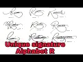 How to create R Signature 10 Unique Signature Alphabet R Anup Calligraphy