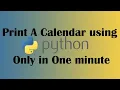I Printed An Entire Calendar Using Python