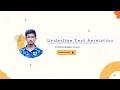 Underline Text Animation Using Html CSS Bangla Tutorial
