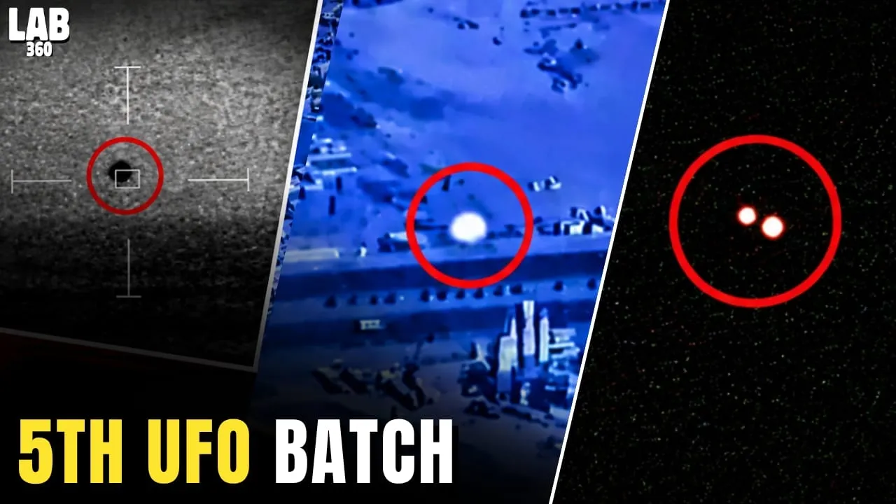 Pentagon Discloses New 5th Batch Of UAP Files | Shocking Footage Caught By Military and Navy Sensors