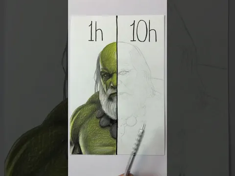 Hulk Drawing 🔥 | Doomsdays Hulk | Realistic Drawing #shorts