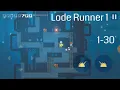 Lode Runner 1 Remake Walkthrough Part 1 Levels 1 - 30