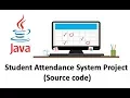 Student Attendance System Project Java Project