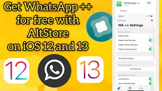 Get WhatsApp for free with AltStore How to get WhatsApp plus watusi for free on iOS 12 and 13
