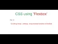 Part 5 using wrap nowrap wrap reverse function in FLEX