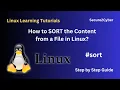 How to SORT the Content from a File in Linux Using sort Command Secure 2 Cyber