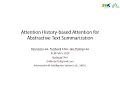 Attention History based Attention for Abstractive Text Summarization-YunSeok Choi ACM-SAC 2020