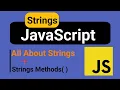 String in Javascript String Methods