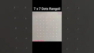 7 X 7 Simple Dots Rangoli Kolam Design Easy Muggulu Rangoli Dotsrangoli Shorts 
