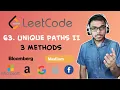 LeetCode - 63 Unique Paths II Day 28 April Challenge