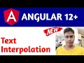 Text Interpolation Angular 12 Tutorial for beginner Angular string interpolation tutorials