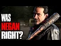 Was Negan Right The Walking Dead