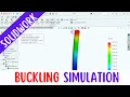 solid works simulation tutorial for beginners buckling analysis