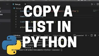 How to Copy a List in Python - Python Tutorial