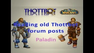 Reading old Thottbot forum posts - Paladin