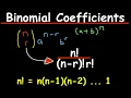 Binomial Coefficients Factorial Notations