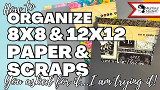 Organize your 12x12 and 8x8 easy I didn t think this would work but it REALLY DOES