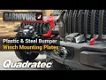 Carnivore Winch Mounting Plates for Jeep Wrangler JL Gladiator JT Factory Plastic Steel Bumpers
