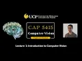 Lecture 1 - Introduction to Computer Vision