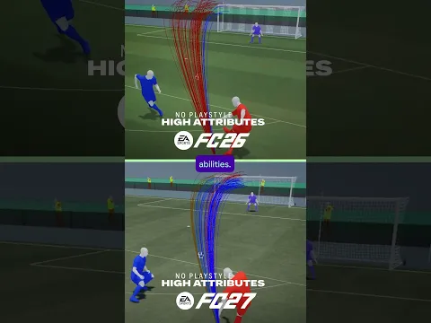 More impact from attributes. Better PlayStyles balance in FC 27
