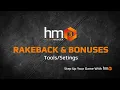 Rakeback Bonuses - Tools Menu