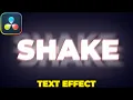 Text Shake Effect in Davinci Resolve Shaking Text Effect