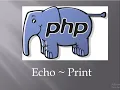 Epi-4 Difference Between Echo and Print PHP in tamil