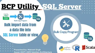BCP Utility - Bulk import data from a data file into a SQL Server table