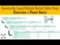 Dynamically Expand Multiple Nested Tables Using Recursion Extract Data from XML using Power Query