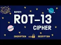 What is ROT 13 Cipher How Rot13 Cipher Works How to perform ROT13 Cryptography Tutorial