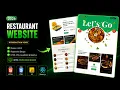 How To Make A Full Stack Restaurant Website Using HTML CSS React JS Custom Dashboard