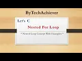 Pattern Programming In C and C Nested Loop