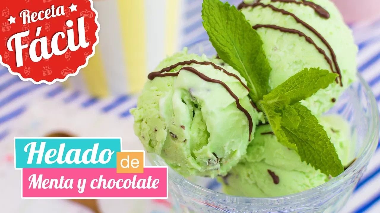 HELADO DE MENTA Y CHOCOLATE   CHOCO MINT ICE CREAM   Quiero Cupcakes!