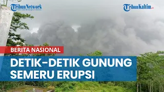 mengerikan detik detik erupsi gunung semeru mita terbangun dan bawa 2 anak berlari